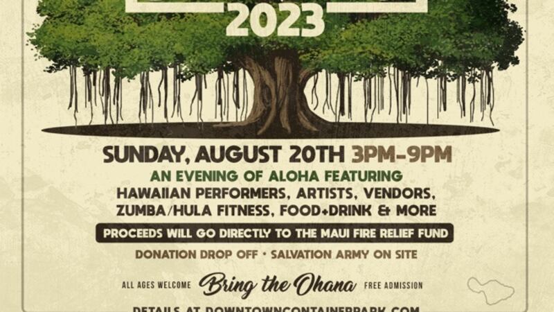 Downtown Container Park Maui fundraiser