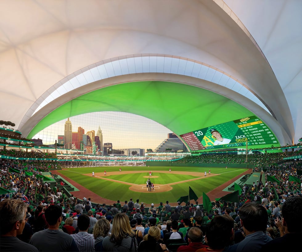 After much anticipation, the A's have finally revealed updated renderings for the proposed Las...
