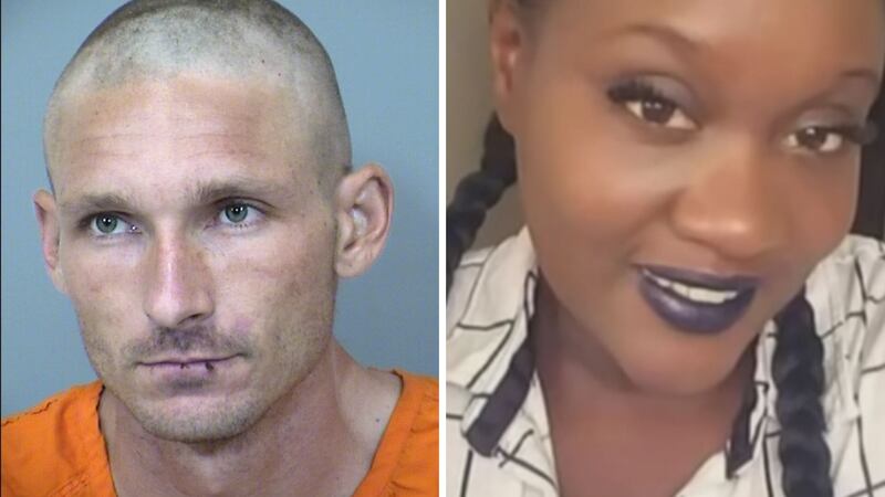 Joshua Bagley, left, is accused of strangling Diane Craig, right, to death in broad daylight...