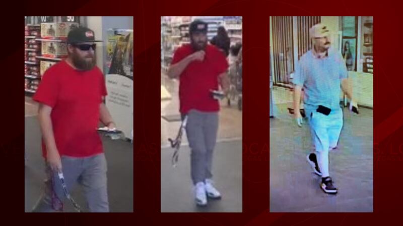 Las Vegas police are looking for this suspect in connection with two commercial robberies