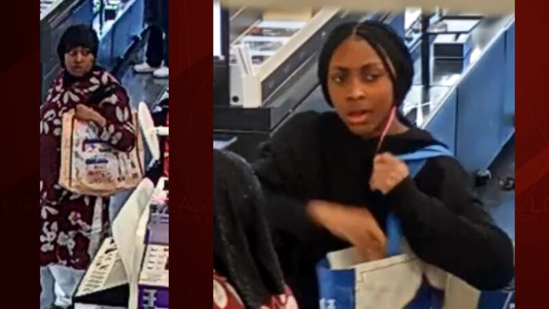 Las Vegas police are looking for these two suspects from a February retail theft