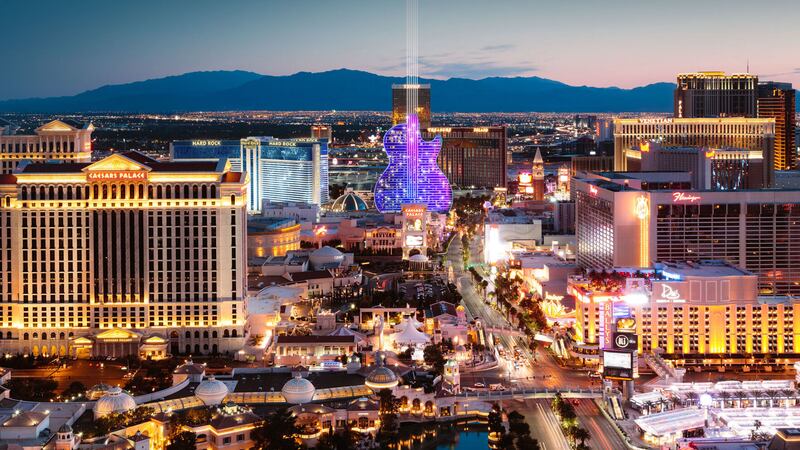 Hard Rock plans to build an iconic guitar-shaped hotel on the Las Vegas Strip. (Courtesy Hard...