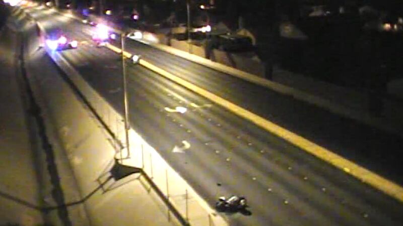 Motorcycle crash tropicana and buffalo