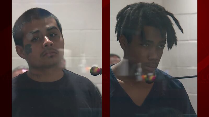 Jesus Ayala, 16, and Jzamir Keys, 17