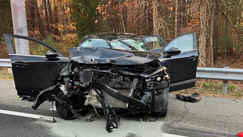 Authorities in Virginia say a driver crashed after speeding and dragging a state trooper on...