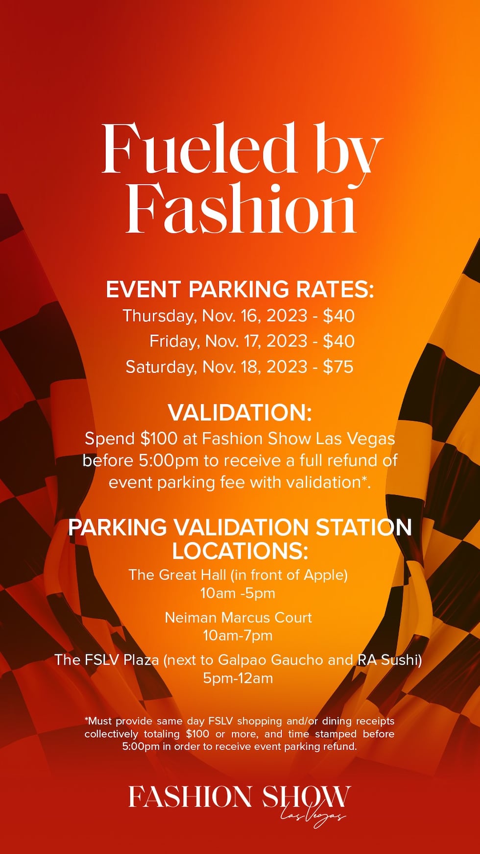 Fashion Show Mall to require paid parking during F1′s Las Vegas Grand Prix