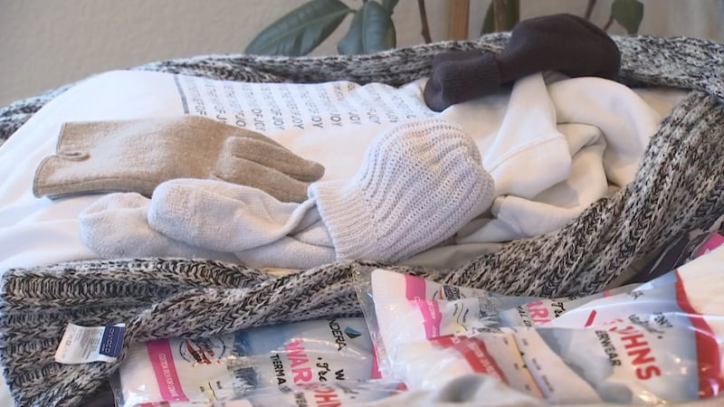 Homeless clothing donations