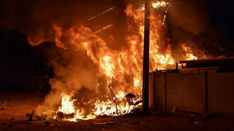 Outside fire reported on Sept. 9, 2022.