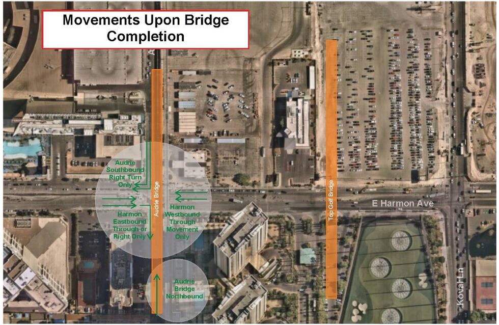 Audrie St. temporary bridge movement details