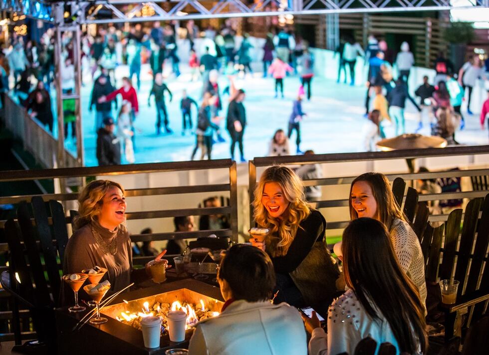 Cosmopolitan rooftop ice rink
