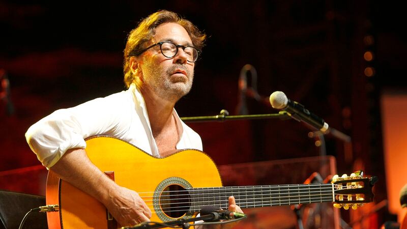 American guitarist Al Di Meola performs at the Five Continents Jazz Festival, in Marseille,...