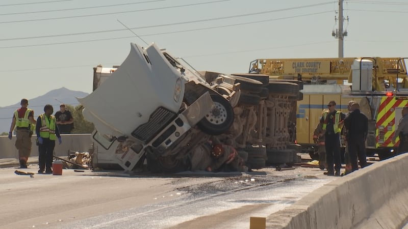 Van and semi crash on US 95 near Charleston on Oct. 5, 2022.
