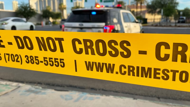 Las Vegas police crime scene and vehicle are seen in this FOX5 file photo.