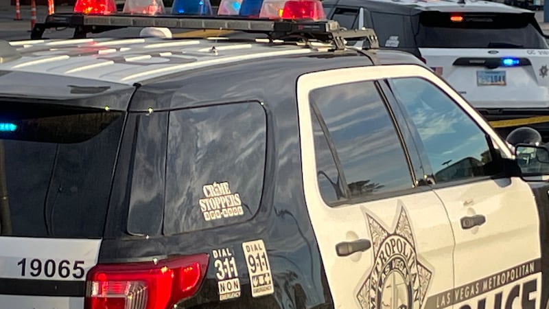 Las Vegas police crime scene and vehicle are seen in this FOX5 file photo.