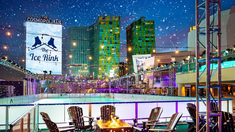 Cosmopolitan to show holiday movies at rooftop ice rink on Las Vegas Strip