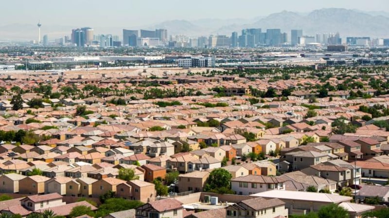 Homes are located across the Las Vegas Valley as seen on Jan. 4, 2021.