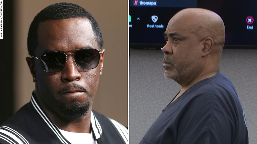 Sean 'Diddy' Combs, left, and Duane Davis, right.